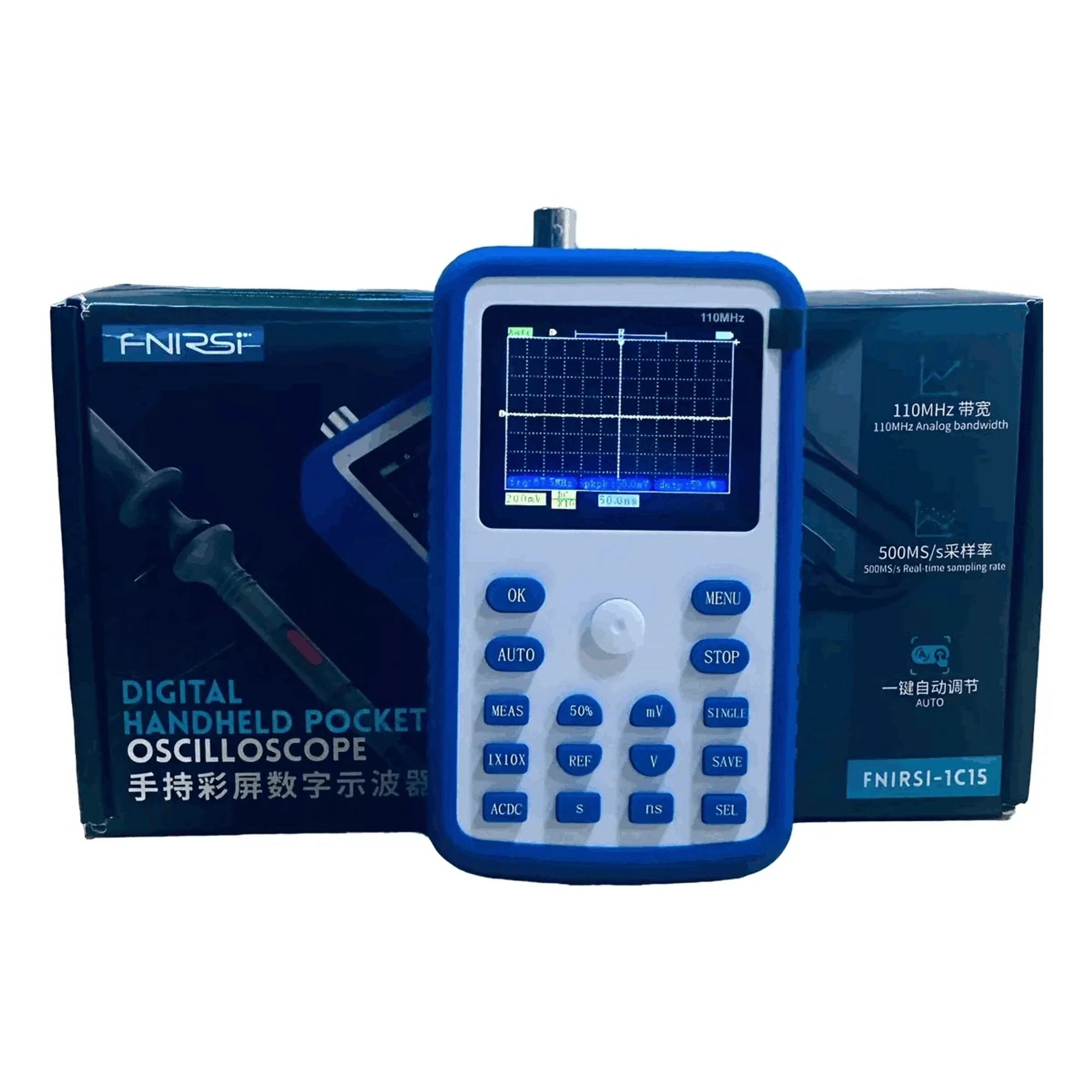 Osciloscópio Fnirsi-1c15 Precisão E Desempenho Avançado